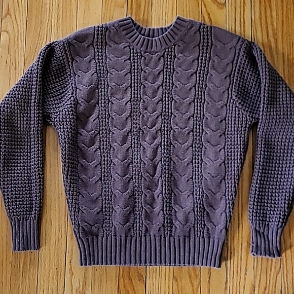 American Eagle Outfitters Women's Cable Knit Brown Sweater XS Cotton Blend! - Picture 5 of 15